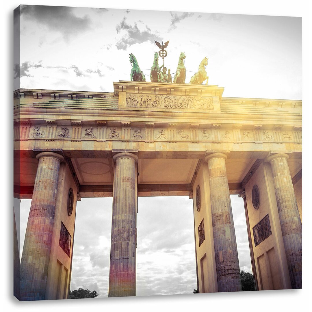 Leinwandbild Berühmtes Brandenburger Tor in Berlin