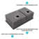30X19x10" Undermount Double Bowl(60/40) Kitchen Sink - 16 Gauge With Two 10" Deep Basin