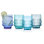 Mikasa Waves Stacking Double Old Fashioned Glasses, Set Of 4, 12.5 Ounce