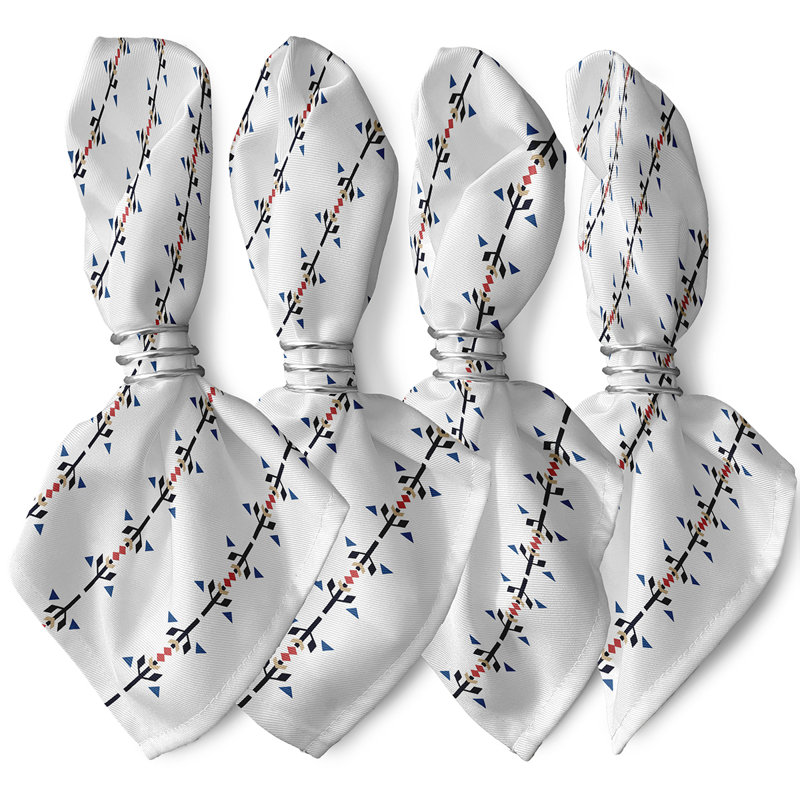 Ensemble de serviettes 4 pièces Alfreda, Blanc