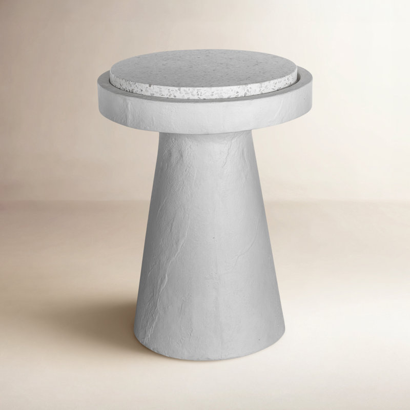 Brinson Tray Top End Table, White