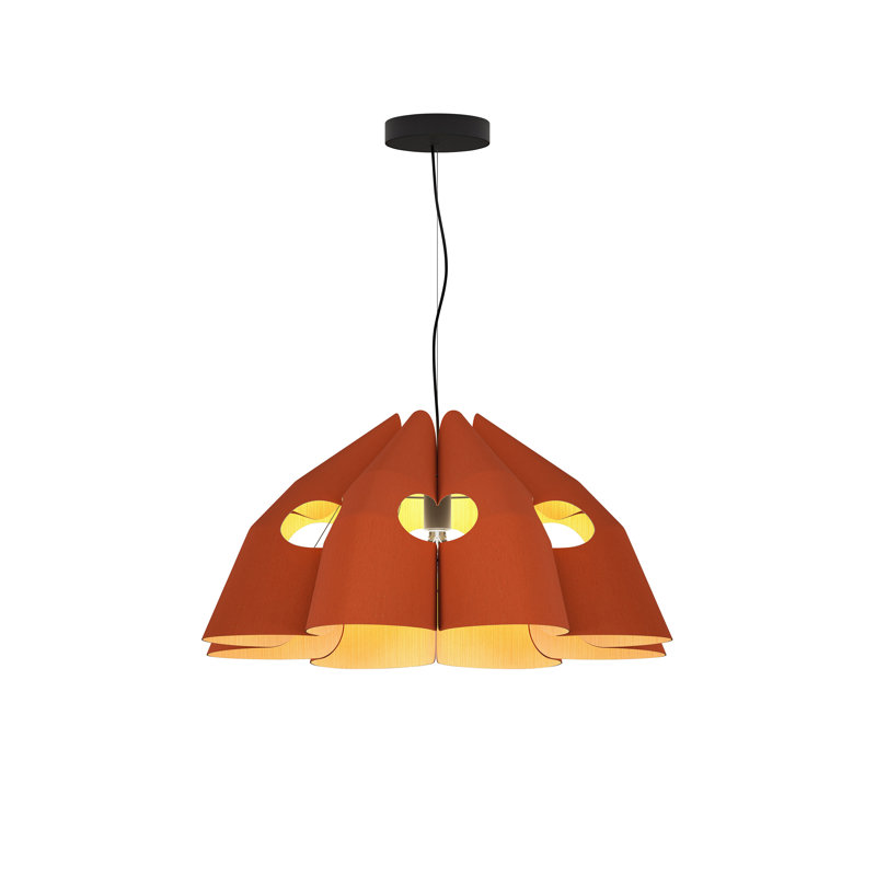 Luminaire suspendu 1 lumière Empire, Terre cuite