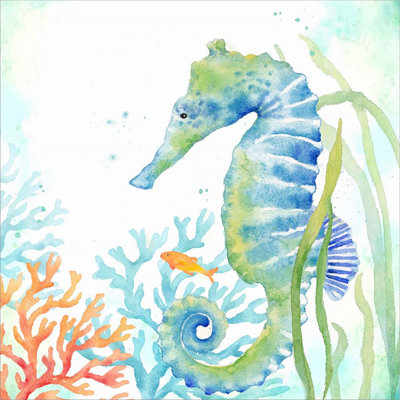 «Sea Life Serenade III» par Cynthia Coulter, art mural encadré