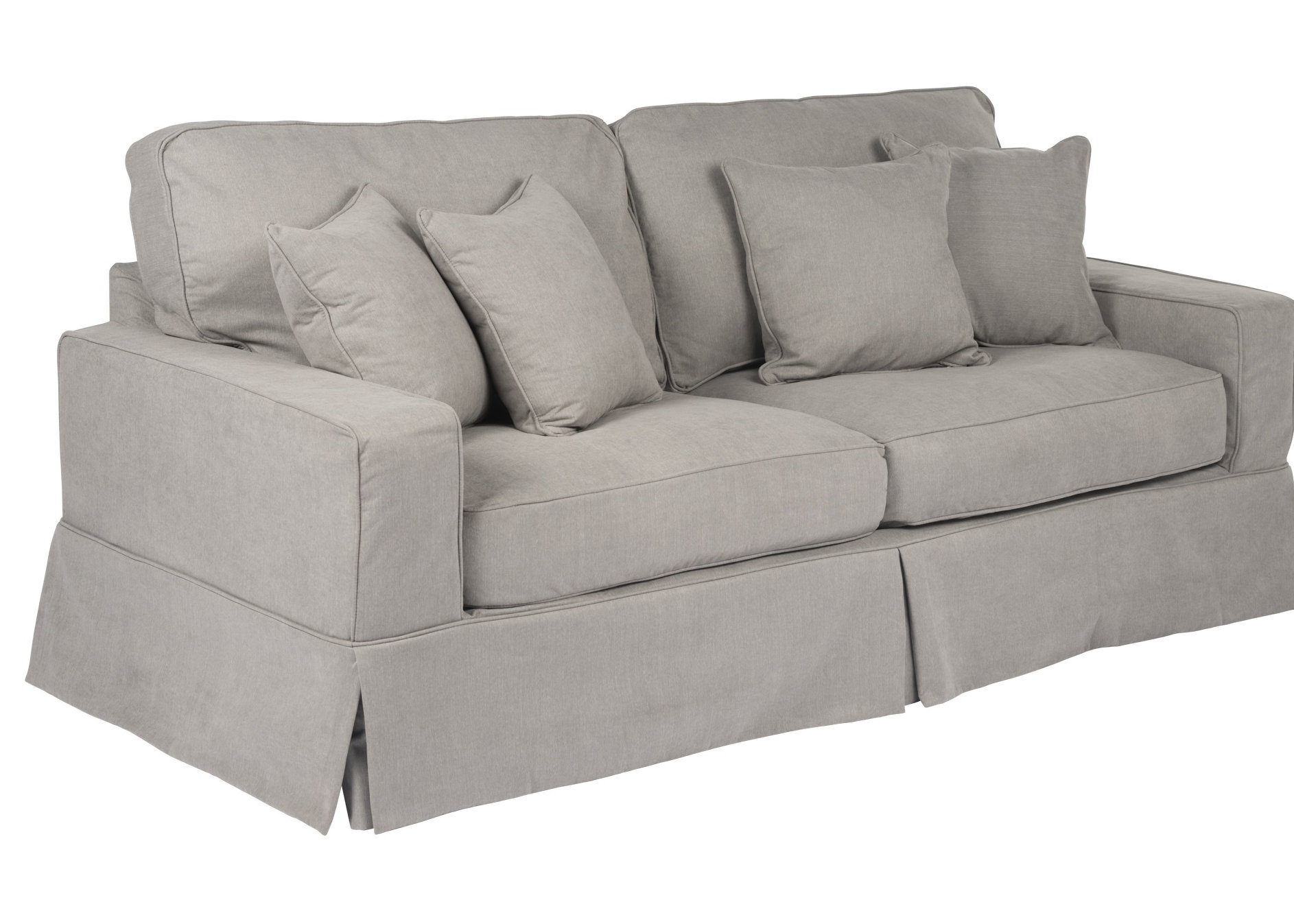 Square arm sofa online slipcover