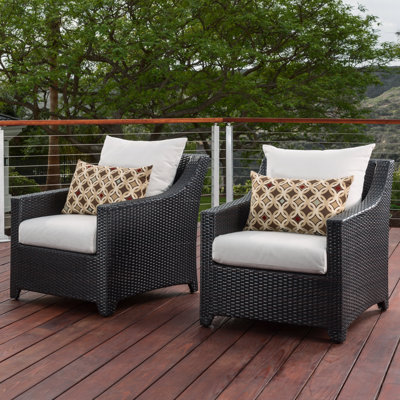 Chaise de patio avec coussins Sunbrella Fionnula