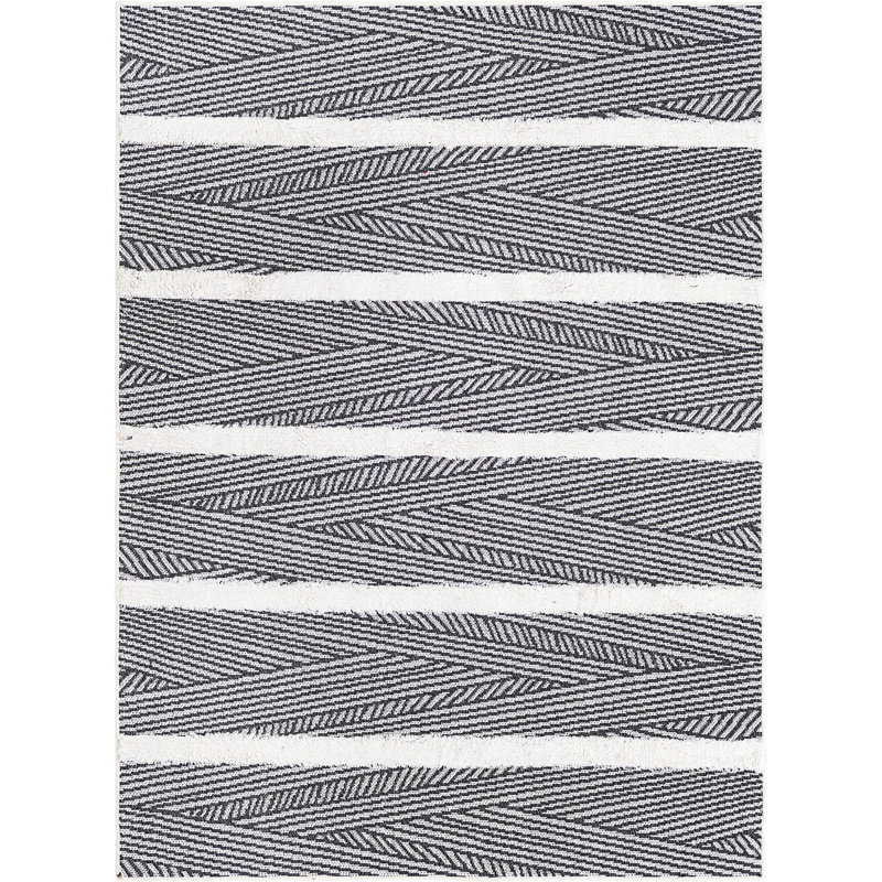 Eiryn Cotton Abstract Indoor Rug, Rectangle 4'5" x 6'