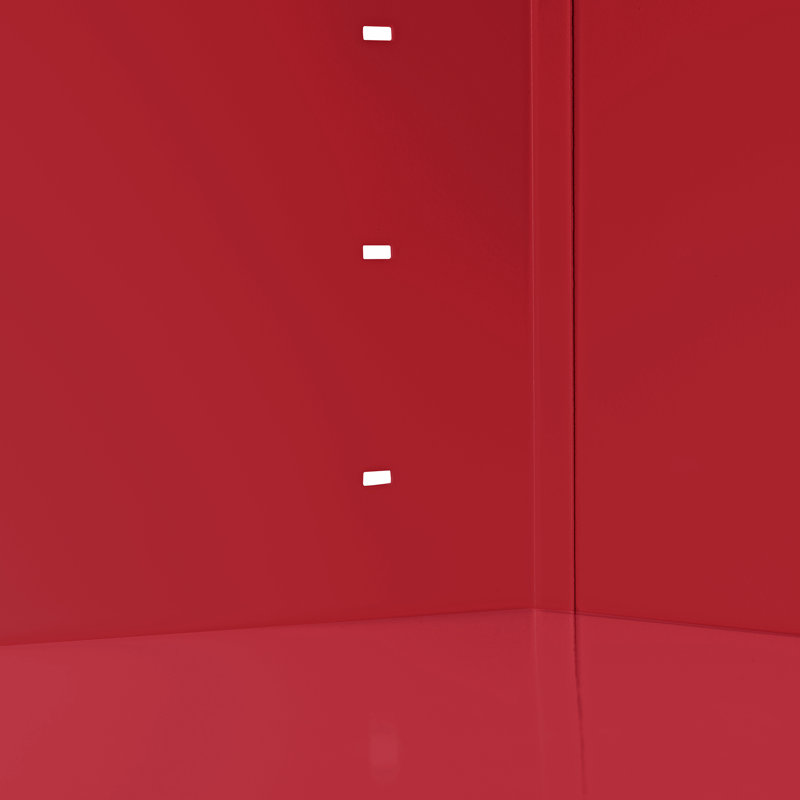 Bibliothèque standard Elite Steel, Rouge, H 72 po x l 36 po x P 18 po
