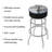 Swivel Upholstered Counter Stool with Metal Frame