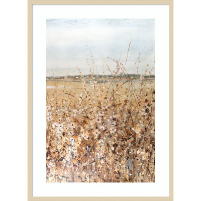 «Ochre Landscape II» par Wood, reproduction d'art encadrée