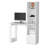 Computer Desk With 4-Tier Bookcase And 1-Door Cabinet-1907498610