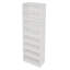 Armoire de rangement pour CD, DVD, tablette réglable, rangement à 8 couches, bibliothèque, maison, bureau, bibliothèque double couche multifonctionnelle, peut être démontée en deux bibliothèques de rangement à 4 couches-1325047945