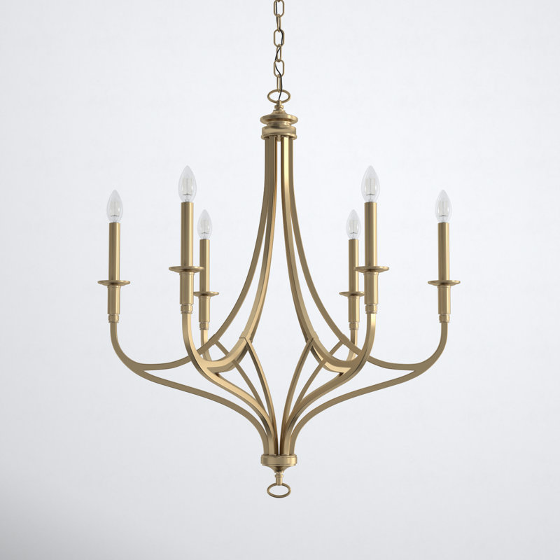 Shoreview 6 - Light Candle Style Empire Chandelier