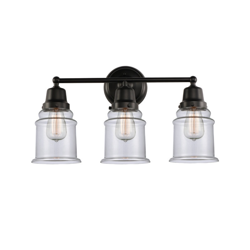 Cailen 3 - Light Dimmable Vanity Light, Incandescent, Clear, Brushed Satin Nickel