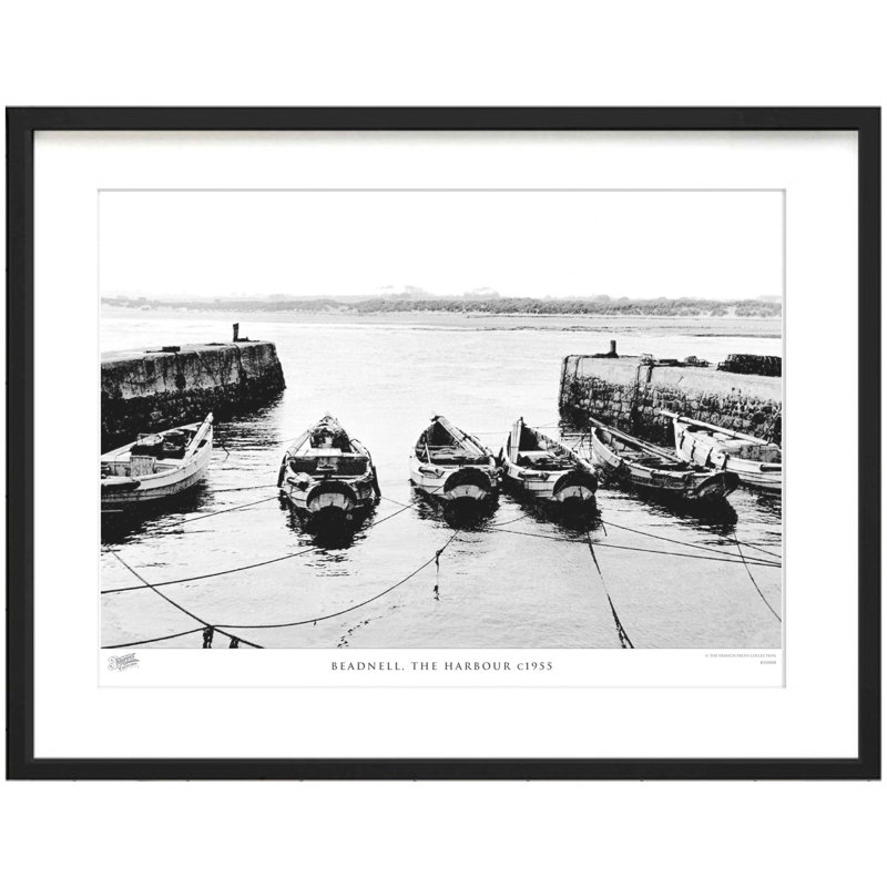 Beadnell, The Harbour C1955 - Single Picture Frame Print, 45cm H x 60cm W x 2.3cm D