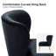 Chaise d'appoint en velours l 26 po Clive-1734968863