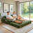 4 In 1 Foldable Floor Loveseat Sofa Couch Corduroy Floor Sofa Bed Compression Cloud Couch-437373545