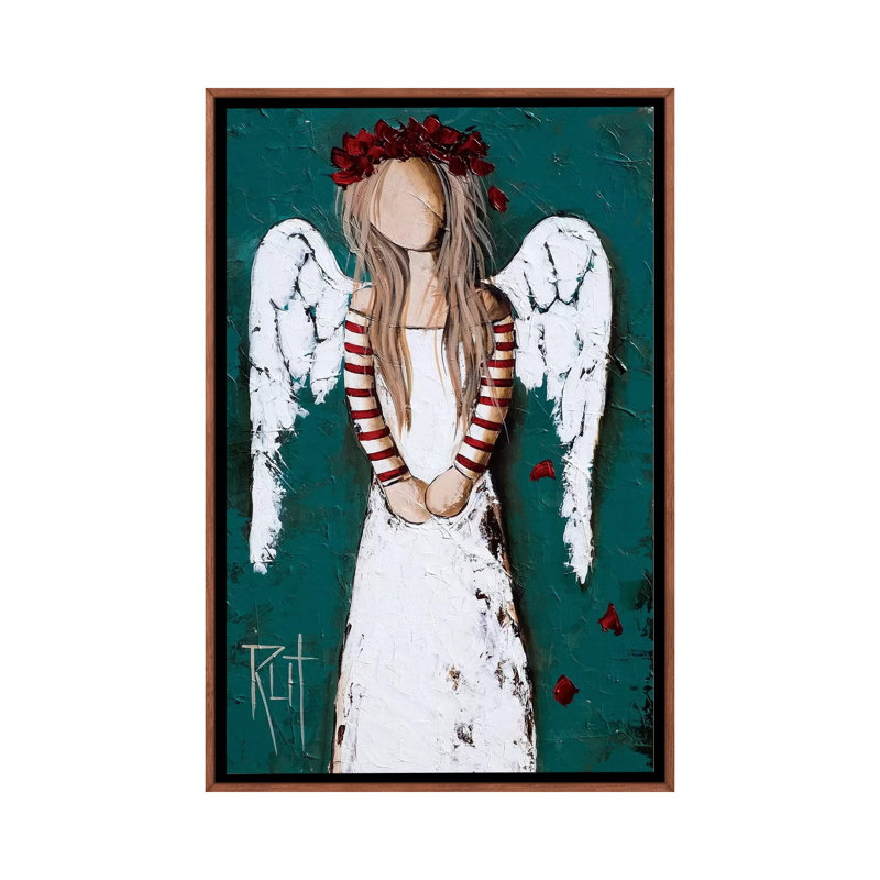 Reproduction d’art, "Feathery" par rut art Creations, Pas de tapis, H 18 po x l 26 po x P 1,5 po