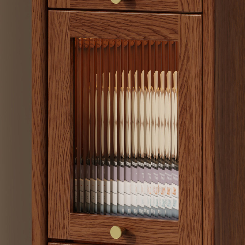 Bibliothèque en bois massif rétro standard