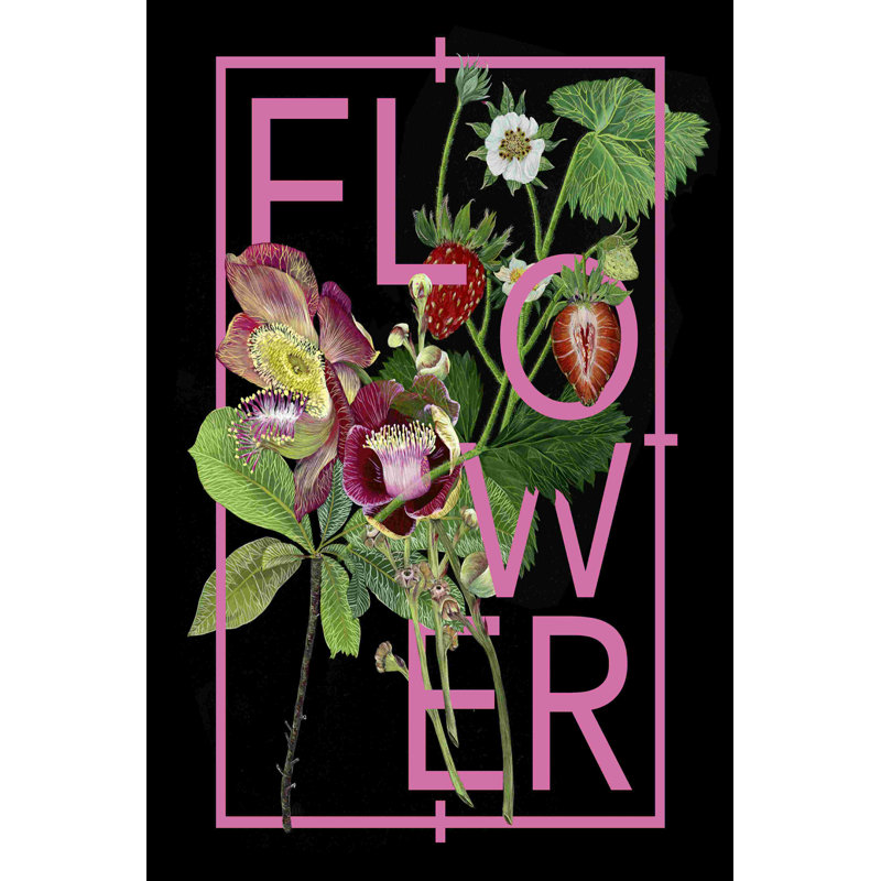 Inspiration florale I, H 18 po x l 12 po