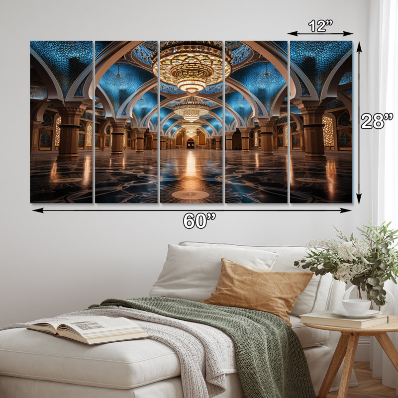 «Mosquée de l'Islam», reproduction d'art sur toile 5 pièces