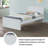 Modern White Twin Bed