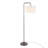 Puck 63" Contemporary Metal Floor Lamp With Linen Shade From Grandview Gallery-329798152