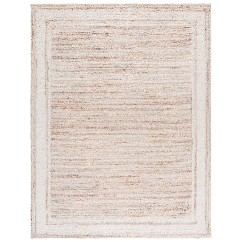 Asloune 217 Hand Tufted Wool Pile Geometric Indoor Use Only Rug, Rectangle 8' x 10'