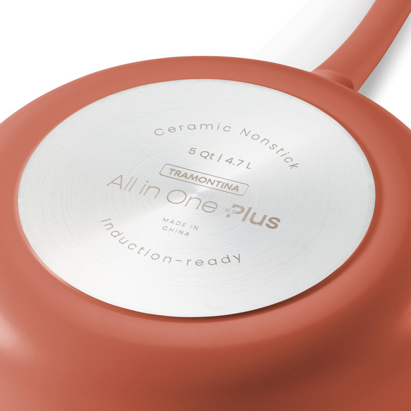 Ensemble casserole en céramique antiadhésive 7 pièces Vue All-in-One Plus, Terracotta