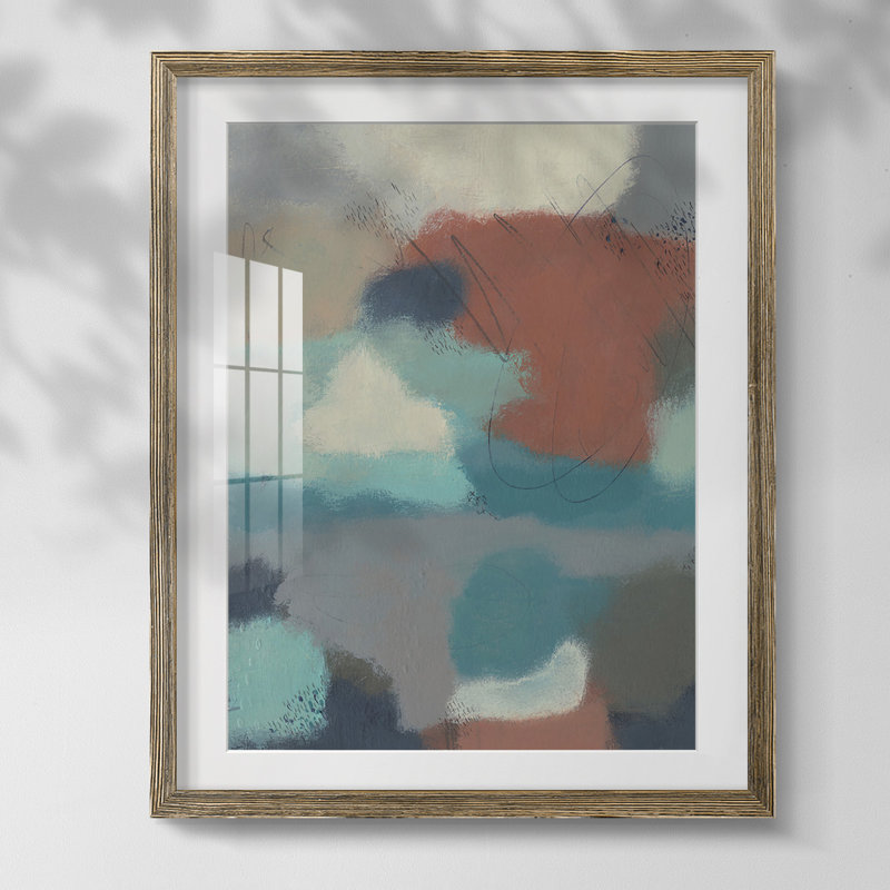 Denica Floating By I - reproduction de cadre photo, H 20 po x l 16 po, Papier avec cadre noyer, Blanc