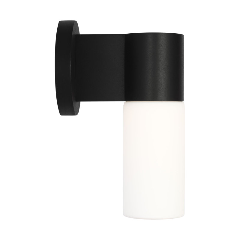 Focal LED Outdoor Wall Lantern, 12.375" H x 3.875" W x 7.75" D, 8 W
