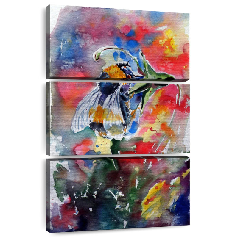 Brampt Bee With Flower, 65" H x 42" W