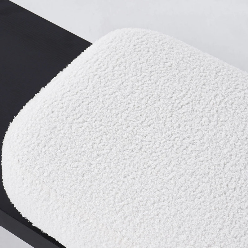 Boucle Upholstered Bench