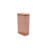 6-Piece Storage Box Set with Wooden Lids, Pink & Brown, 6.1 x 3.7 x 9.6 inches | BPA Free, Dishwasher Safe | Perfect for Organizing Home, Kitchen, and Office, Durable Plastic & Stylish Design