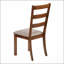 Ensemble de chaises de salle à manger rembourrées de style transitionnel avec pieds en bois de noyer pour un confort optimal dans la cuisine et la salle à manger.
