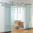Sliding Rolling Door Hardware Kit for Double Glass Doors w/ Fittings(2-Piece Rails)
