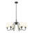 Sujal 6 - Light Steel Dimmable Classic / Traditional Chandelier-114611995-114611994