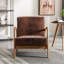 Chaise rembourrée en microfibre de style rétro-2038358724