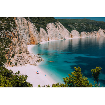 Fteri Beach - Wrapped Canvas Print