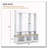 Elegant APP Controlled LED Light Hall Tree with 9 Hooks, Roman Column Design Natural Storage Bench with 3 Large Cabinets-1256718279