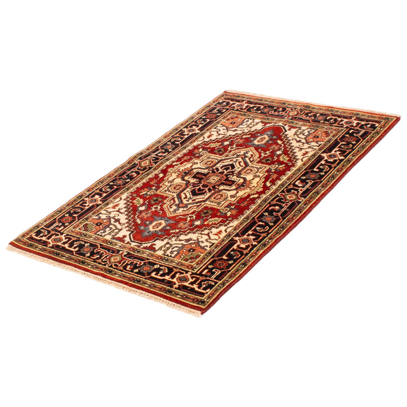 One-of-a-Kind 4' X 6' New Age Wool Area Rug in Dark Copper