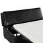 Lit simple escamotable avec repose-pieds et lit d'invité convertible noir