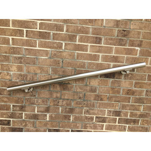 96" Anodized Handrail Aluminum Stainless Steel Look