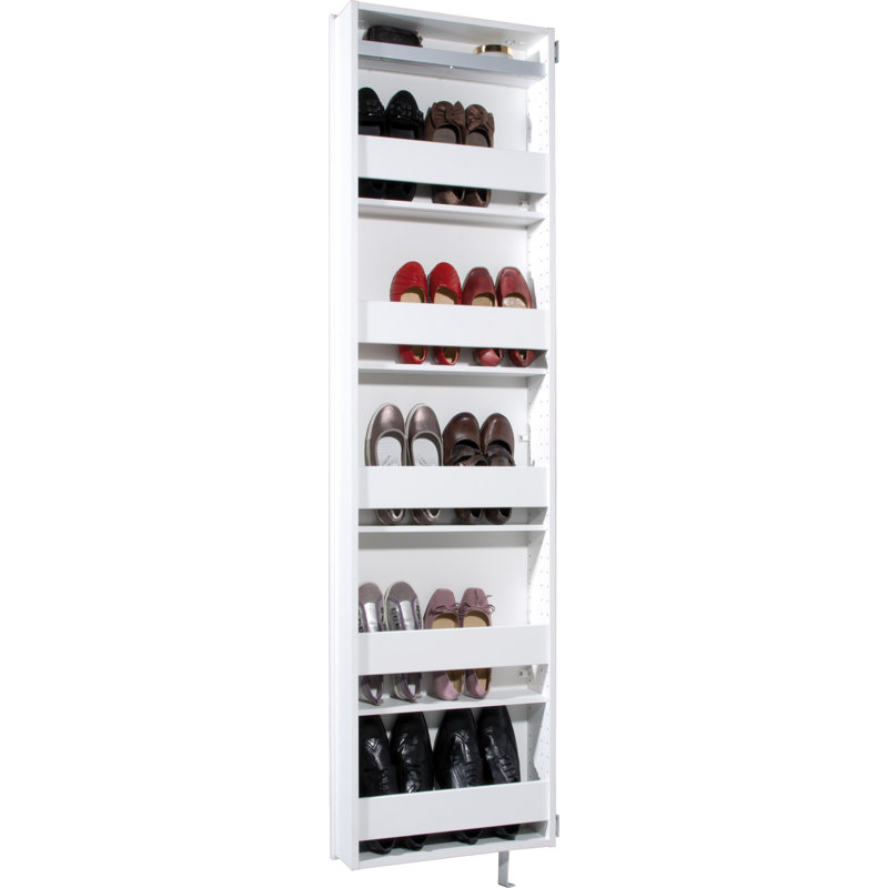 Welcome 10 Pair Shoe Storage Cabinet, White