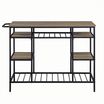 Versatile Kitchen Island with Abundant Storage and Sturdy Build