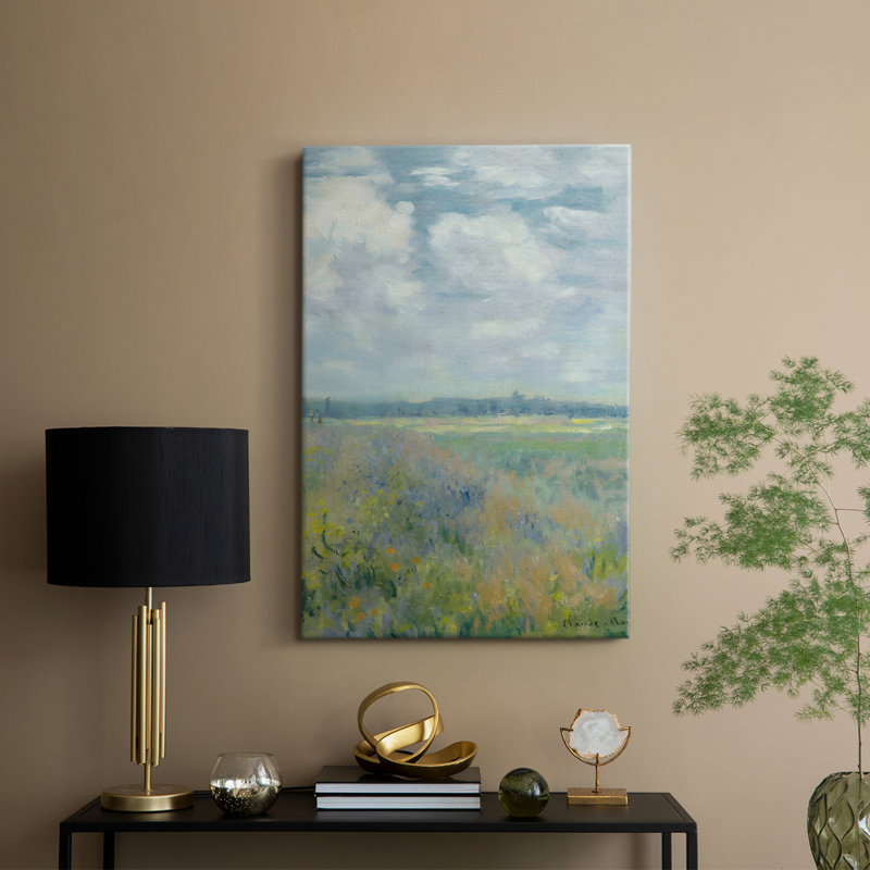 Paysage rétro Lxxxx - galerie Cavas, H 18 po x l 12 po