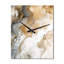 Horloge murale abstraite dorée et grise-1666012514