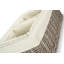 Fleur De Lis Living 4 Piece Wicker Storage Tray Basket Set with Lining