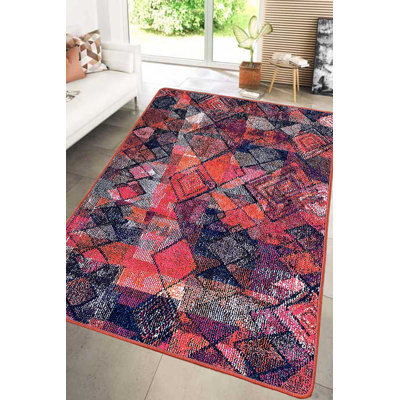 Luxurious Hall Carpet, 100% Polyester, 59.1 x 78.7 inches | Antibacterial, Non-Slip Underside, 0.4 in Pile Height | Machine Washable, Easy Care | Perfect for Living Room, Bedroom, and Hallway Decor