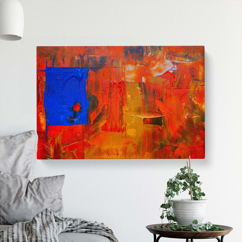 Abstract Art Painting Vol.375 by S.Johnson - Wrapped Canvas Painting, 50cm H x 76cm W x 3cm D