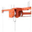 Support de rangement orange pour garage 3 x 6 pi pour plafonds hauts de 10 à 12 pi, fabrication entièrement en acier de 370 lb avec verrou de sécurité (installation requise, organisateur de garage robuste)-399929336